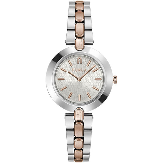 Furla Gray Stainless Steel Watch $326.00 Furla Luzworld