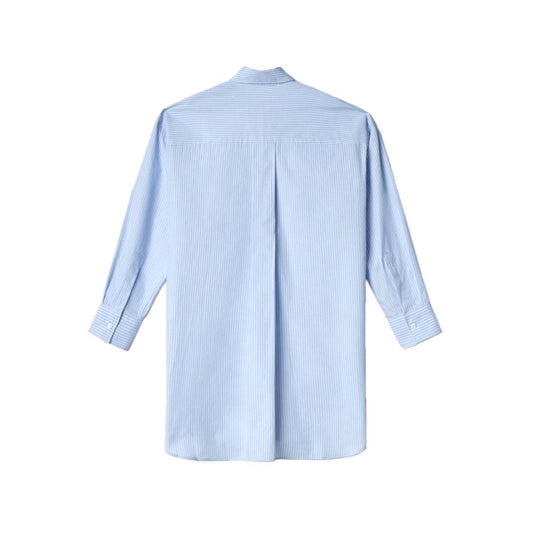 Hinnominate Blue Cotton Shirt $248.00 Hinnominate Luzworld