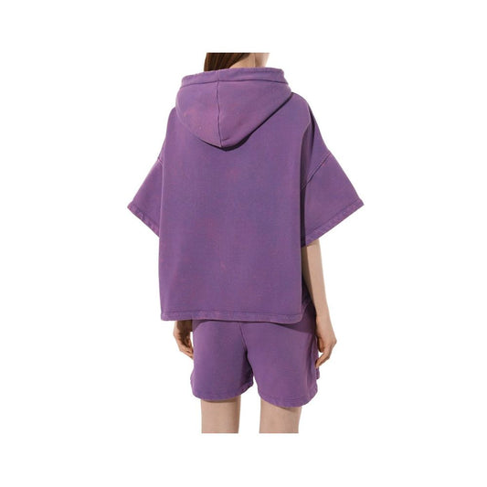 Hinnominate Purple Cotton Women Hoodie $224.00 Hinnominate Luzworld