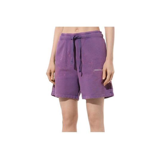 Hinnominate Purple Cotton Short $184.00 Hinnominate Luzworld