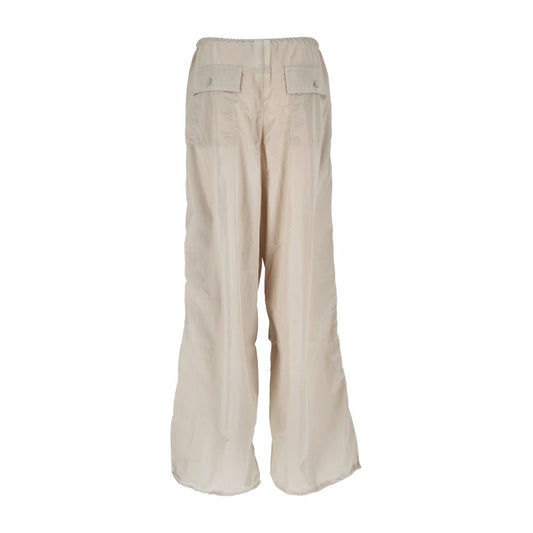 Hinnominate Beige Nylon Women's High-Waisted Trouser $274.00 Hinnominate Luzworld