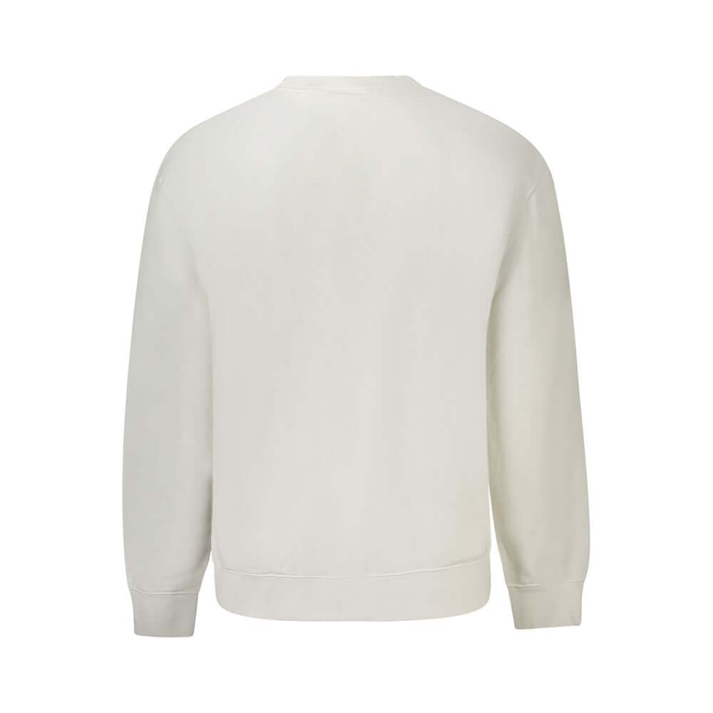 Calvin Klein White Cotton Men Sweater $221.00 Calvin Klein Luzworld