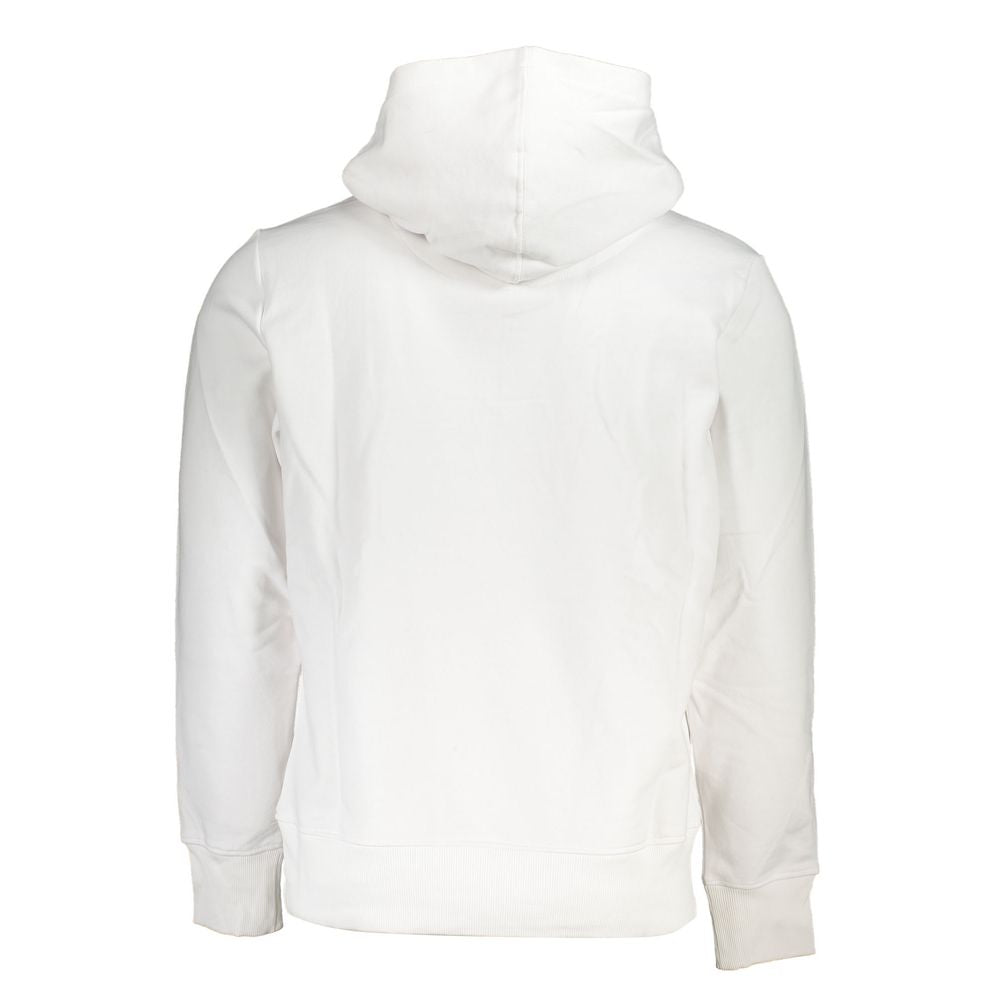 Calvin Klein White Cotton Men Sweater with Hood $218.00 Calvin Klein Luzworld