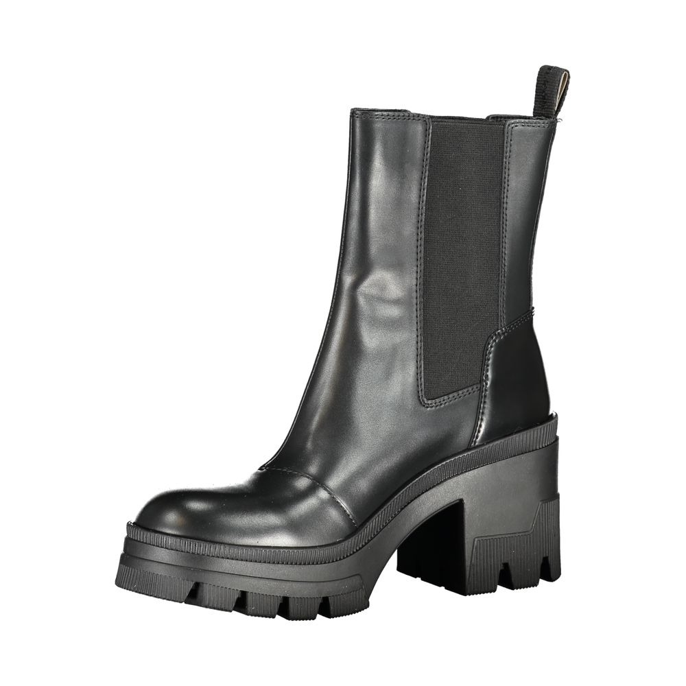 Calvin Klein Black Leather Women Boot $574.00 Calvin Klein Luzworld