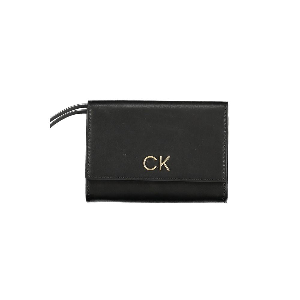Calvin Klein Black Polyester Wallet $200.00 Calvin Klein Luzworld