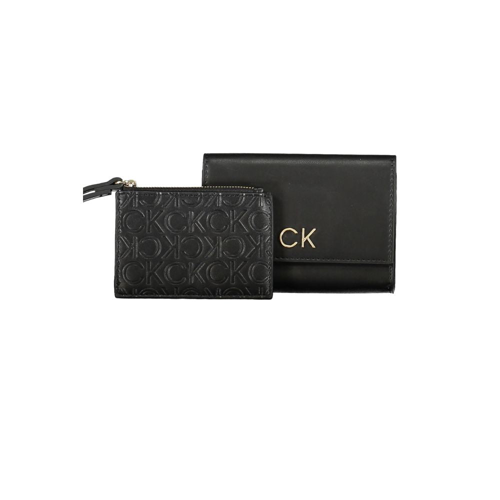 Calvin Klein Black Polyester Wallet $200.00 Calvin Klein Luzworld