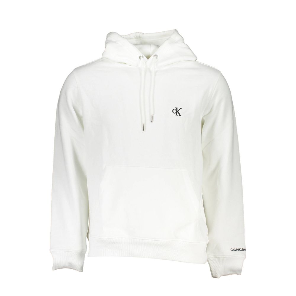 Calvin Klein White Cotton Men's Hooded Sweater $234.00 Calvin Klein Luzworld