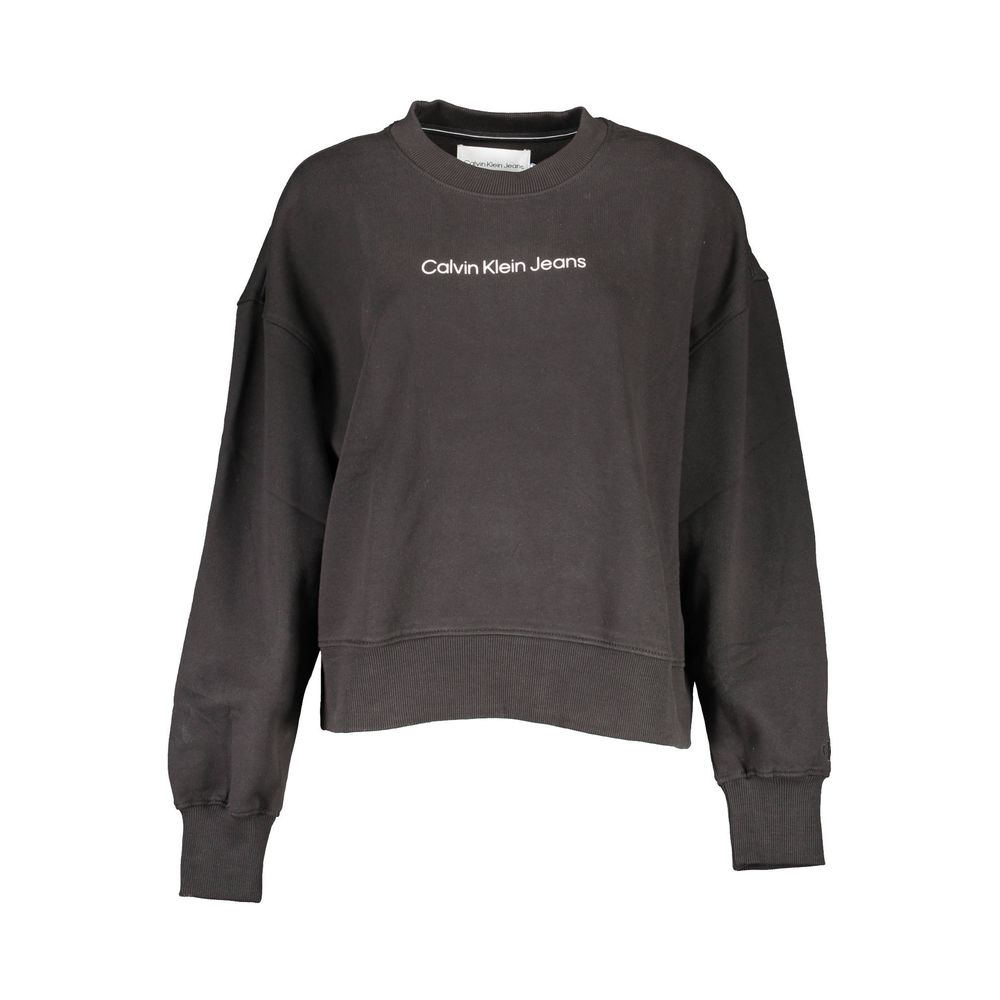 Calvin Klein Black Cotton Women Sweater $208.00 Calvin Klein Luzworld