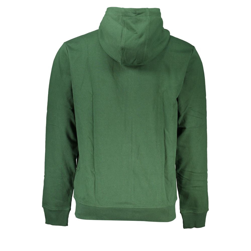 Tommy Hilfiger Green Cotton Men Sweater with Hood $265.00 Tommy Hilfiger Luzworld
