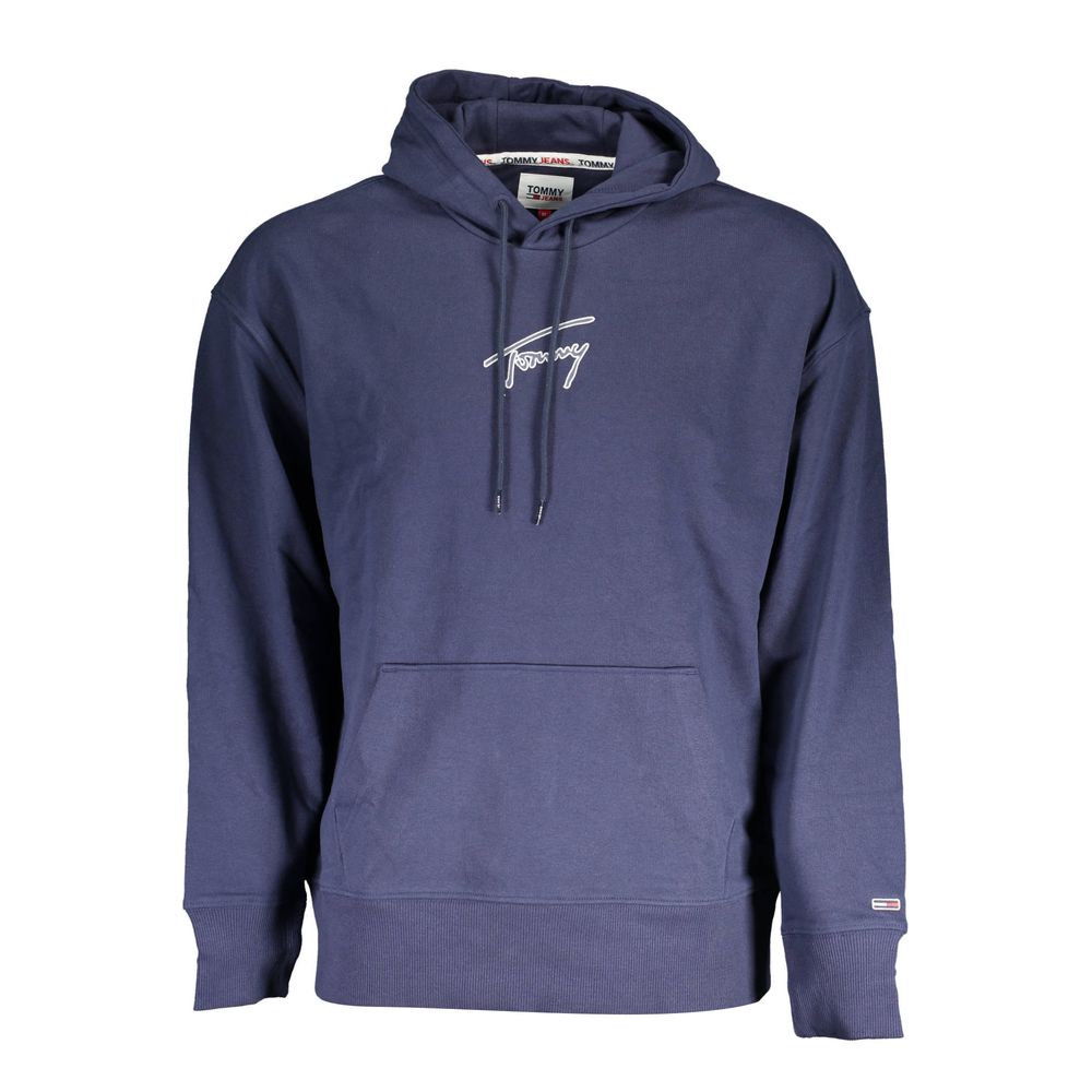 Tommy Hilfiger Blue Cotton Men Sweater $250.00 Tommy Hilfiger Luzworld