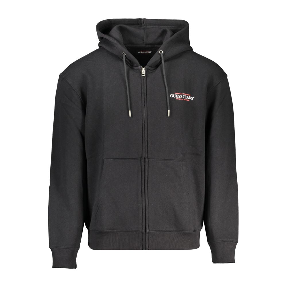Guess Jeans Black Cotton Men Sweater $220.00 Guess Jeans Luzworld