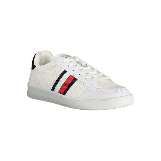 Tommy Hilfiger White Polyester Sneaker $234.00 Tommy Hilfiger Luzworld