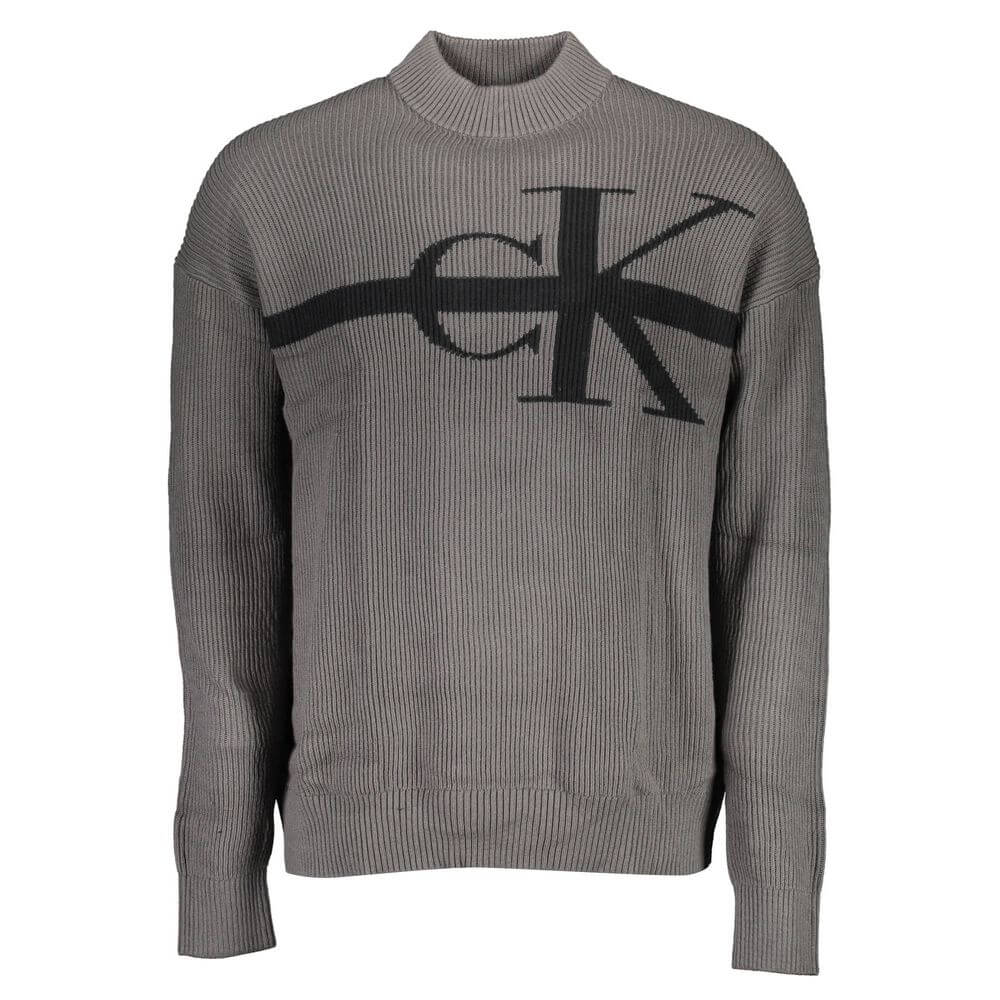 Calvin Klein Gray Cotton Sweater $275.00 Calvin Klein Luzworld