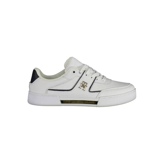 Tommy Hilfiger White Polyester Sneaker $277.00 Tommy Hilfiger Luzworld