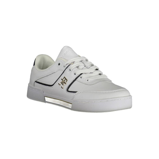 Tommy Hilfiger White Polyester Sneaker $277.00 Tommy Hilfiger Luzworld