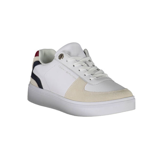 Tommy Hilfiger White Polyester Sneaker $271.00 Tommy Hilfiger Luzworld