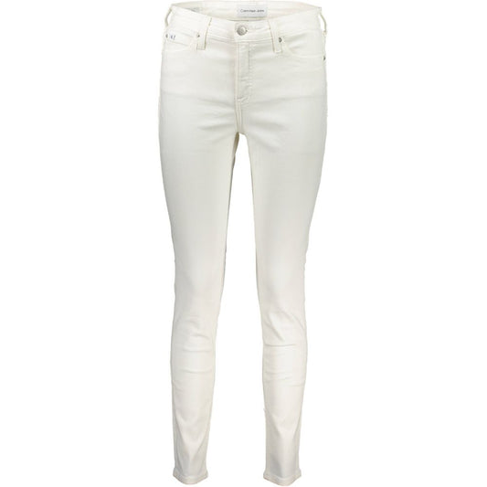 Calvin Klein White Cotton Women Jeans $234.00 Calvin Klein Luzworld