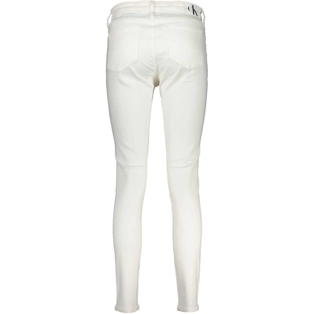 Calvin Klein White Cotton Women Jeans $234.00 Calvin Klein Luzworld
