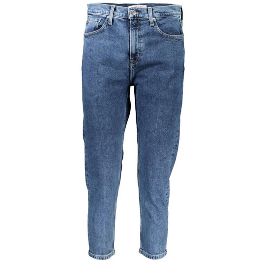 Tommy Hilfiger Blue Cotton Women's Slim-Fit Jean $250.00 Tommy Hilfiger Luzworld