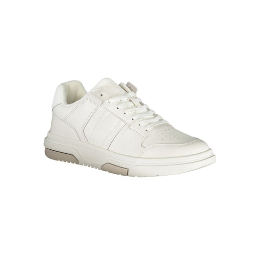 Tommy Hilfiger White Polyester Sneaker $255.00 Tommy Hilfiger Luzworld