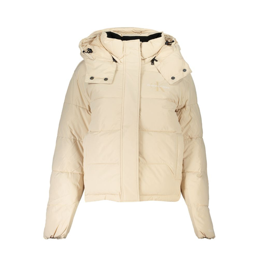 Calvin Klein Beige Polyester Jackets & Coat $602.00 Calvin Klein Luzworld