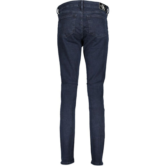 Calvin Klein Blue Cotton Women Skinny Jean $265.00 Calvin Klein Luzworld