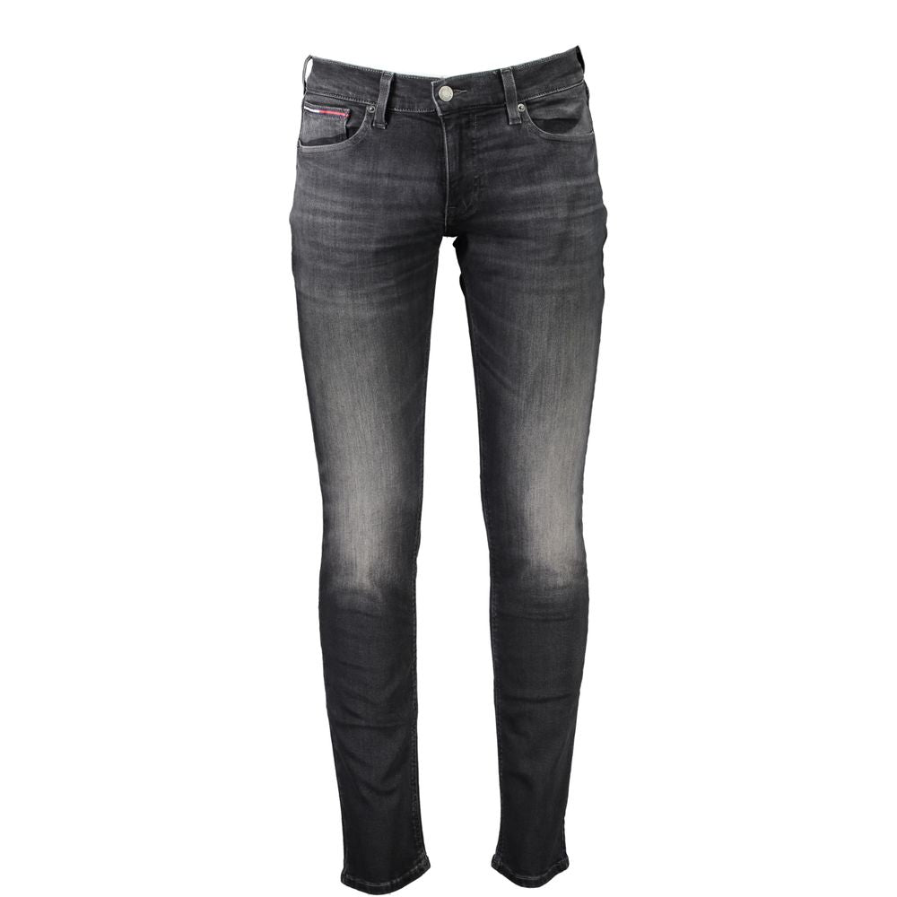 Tommy Hilfiger Black Cotton Men Jeans $250.00 Tommy Hilfiger Luzworld