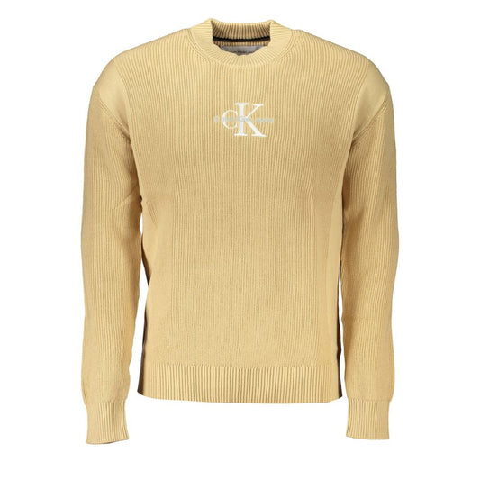 Calvin Klein Beige Cotton Sweater $250.00 Calvin Klein Luzworld