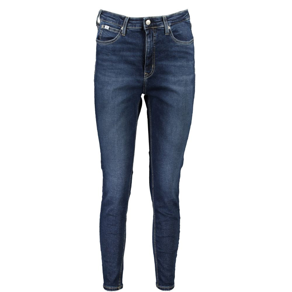 Calvin Klein Blue Cotton Women's Skinny Ankle Jean $234.00 Calvin Klein Luzworld
