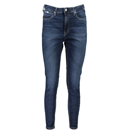Calvin Klein Blue Cotton Women's Skinny Ankle Jean $234.00 Calvin Klein Luzworld