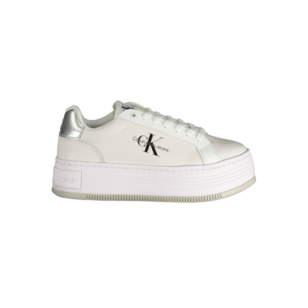 Calvin Klein White Polyester Sneaker $290.00 Calvin Klein Luzworld