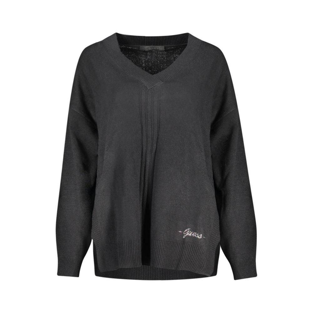 Guess Jeans Black Cotton Sweater $236.00 Guess Jeans Luzworld
