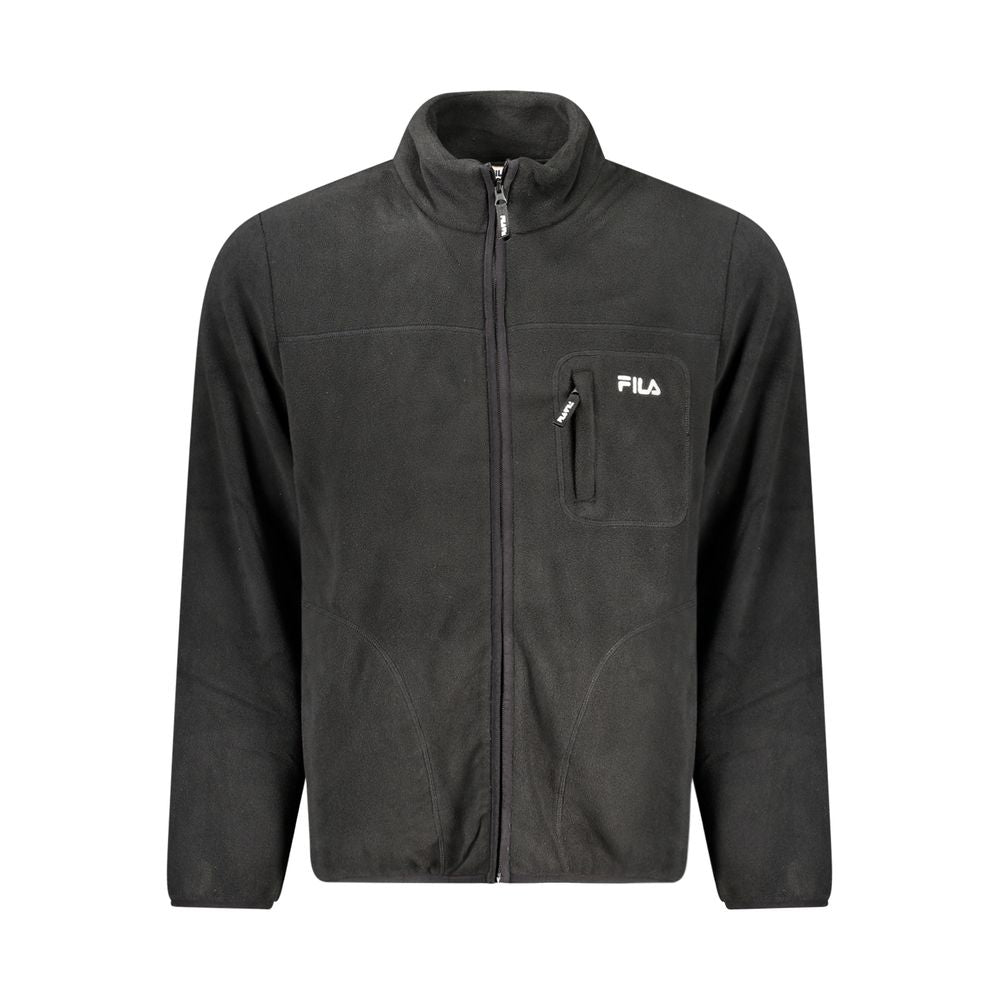 Fila Black Polyester Men Jacket $221.00 Fila Luzworld