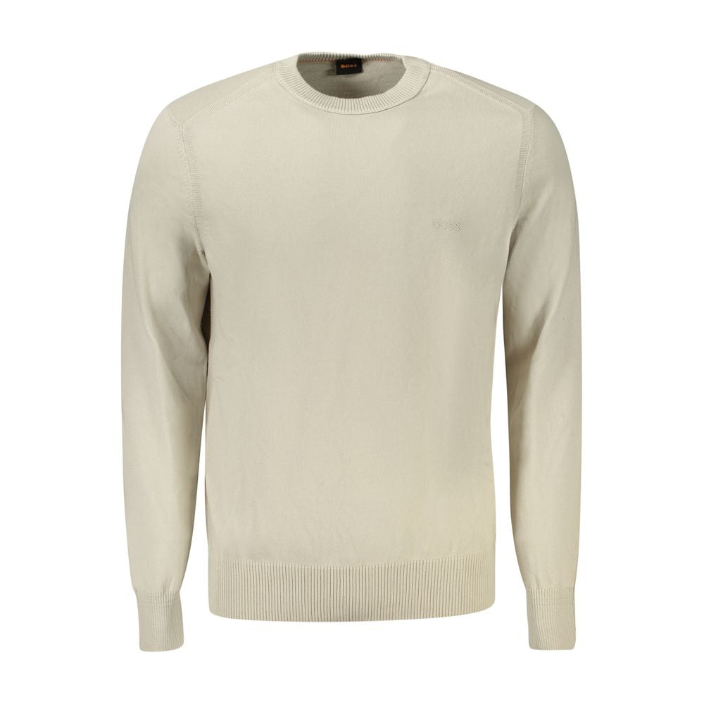 Hugo Boss Beige Cotton Sweater $299.00 Hugo Boss Luzworld