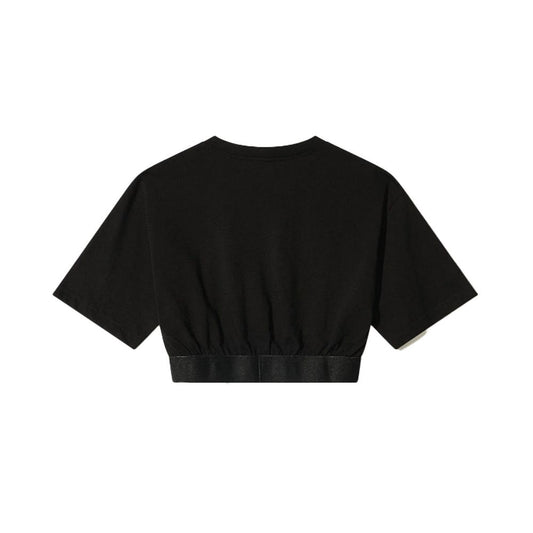 Comme Des Fuckdown Black Cotton Women T-Shirt $137.00 Comme Des Fuckdown Luzworld