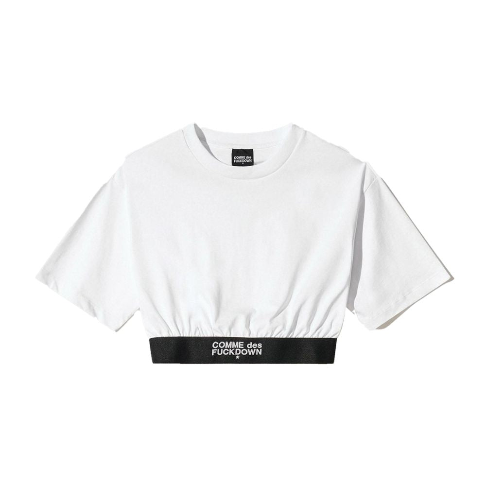 Comme Des Fuckdown White Cotton Women T-Shirt $137.00 Comme Des Fuckdown Luzworld