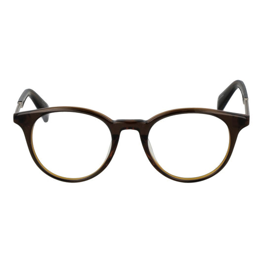 Yohji Yamamoto Brown Men Glasses Frame $724.00 Yohji Yamamoto Luzworld