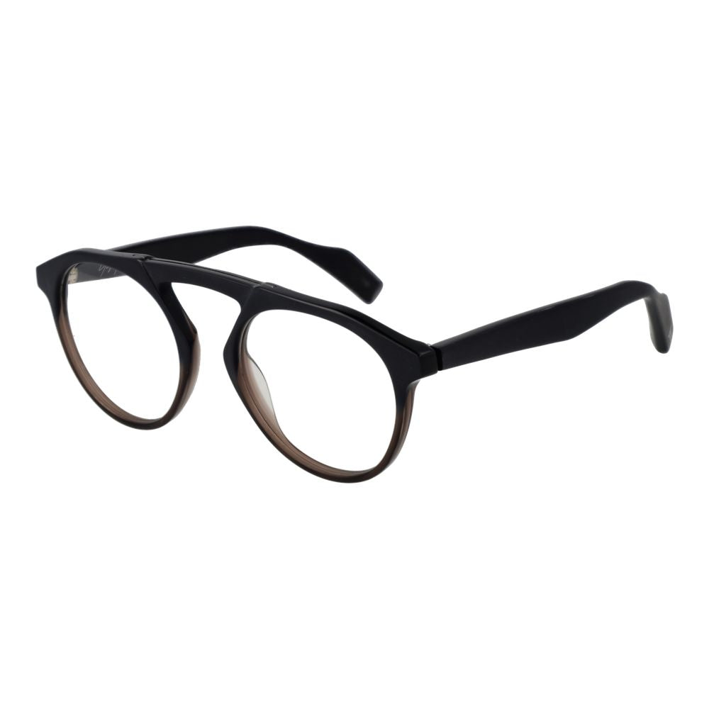 Yohji Yamamoto Black Men Glasses Frame $792.00 Yohji Yamamoto Luzworld