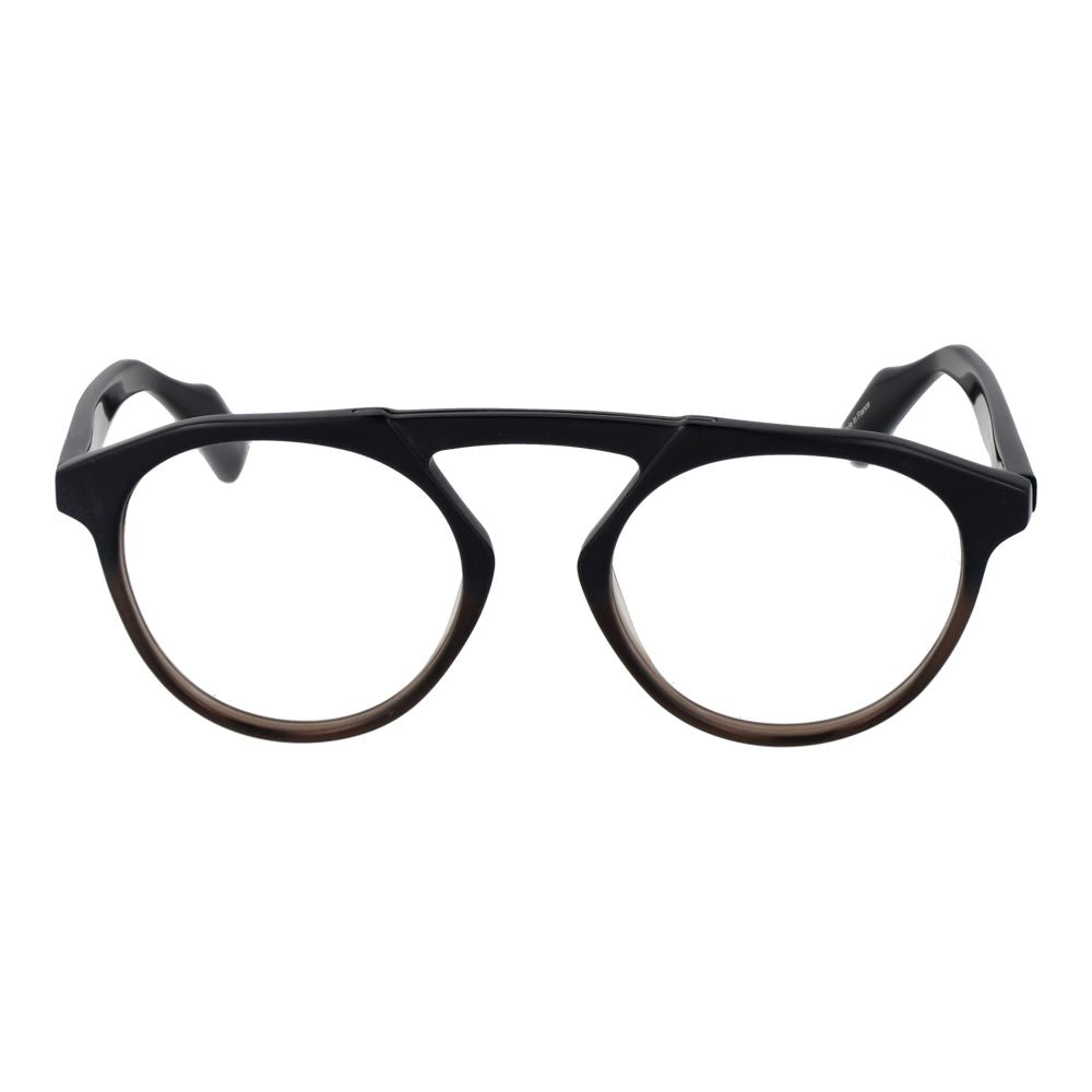 Yohji Yamamoto Black Men Glasses Frame $792.00 Yohji Yamamoto Luzworld