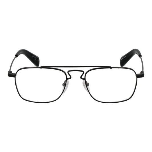 Yohji Yamamoto Black Men Glasses Frame $792.00 Yohji Yamamoto Luzworld