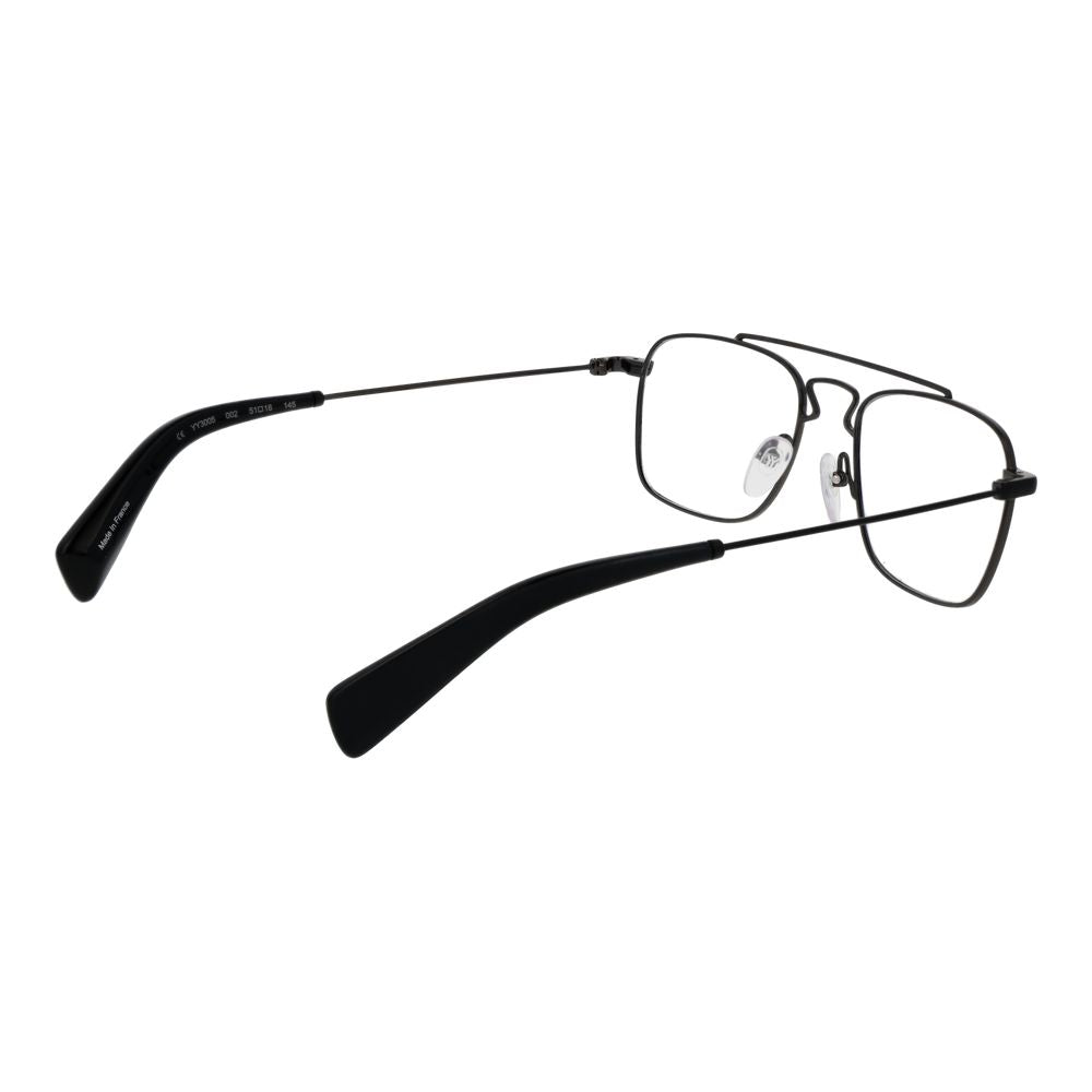 Yohji Yamamoto Black Men Glasses Frame $792.00 Yohji Yamamoto Luzworld