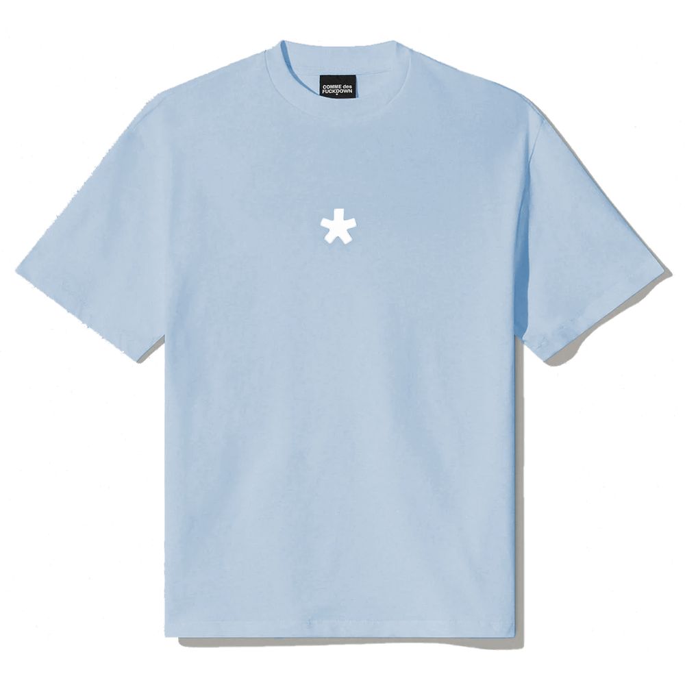 Comme Des Fuckdown Blue Cotton Women T-Shirt $142.00 Comme Des Fuckdown Luzworld