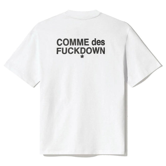 Comme Des Fuckdown White Cotton Women T-Shirt $142.00 Comme Des Fuckdown Luzworld