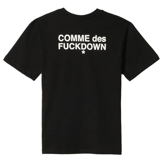 Comme Des Fuckdown Black Cotton Women T-Shirt $142.00 Comme Des Fuckdown Luzworld