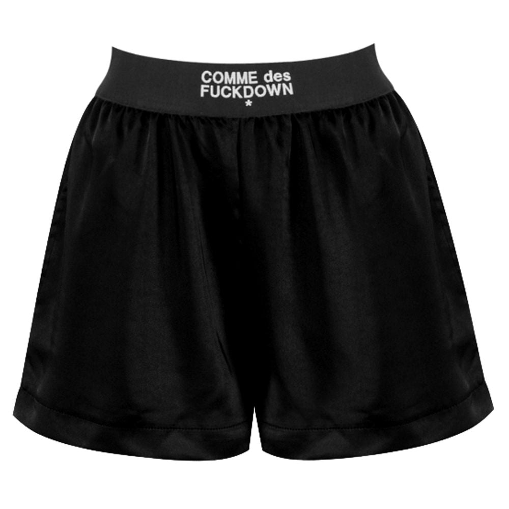 Comme Des Fuckdown Black Polyester Short $164.00 Comme Des Fuckdown Luzworld