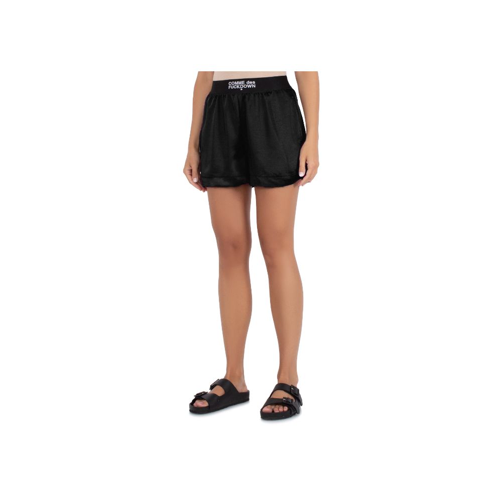 Comme Des Fuckdown Black Polyester Short $164.00 Comme Des Fuckdown Luzworld