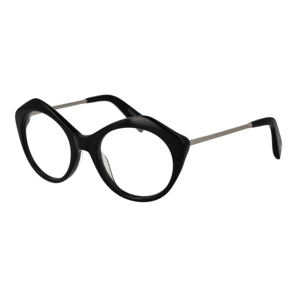 Yohji Yamamoto Black Women Glasses Frame $792.00 Yohji Yamamoto Luzworld