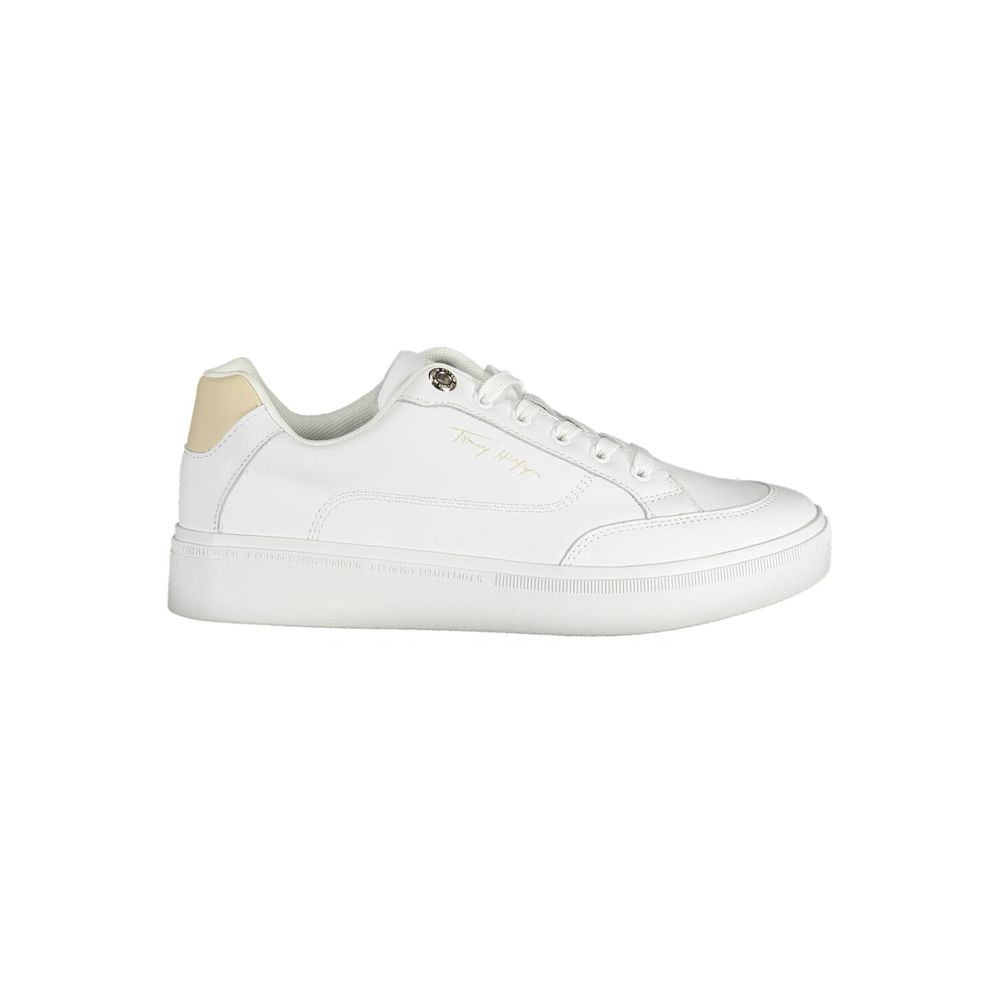 Tommy Hilfiger White Polyester Sneaker $248.00 Tommy Hilfiger Luzworld
