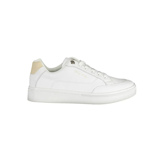 Tommy Hilfiger White Polyester Sneaker $248.00 Tommy Hilfiger Luzworld