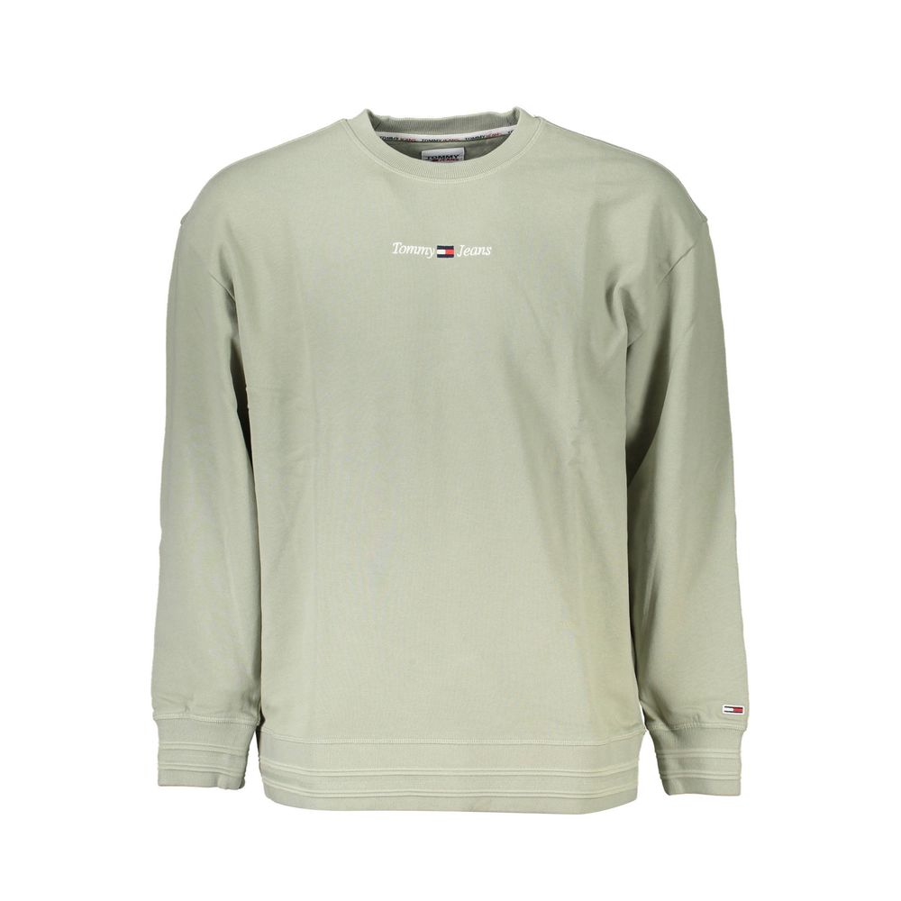 Tommy Hilfiger Green Cotton Men Sweater $234.00 Tommy Hilfiger Luzworld